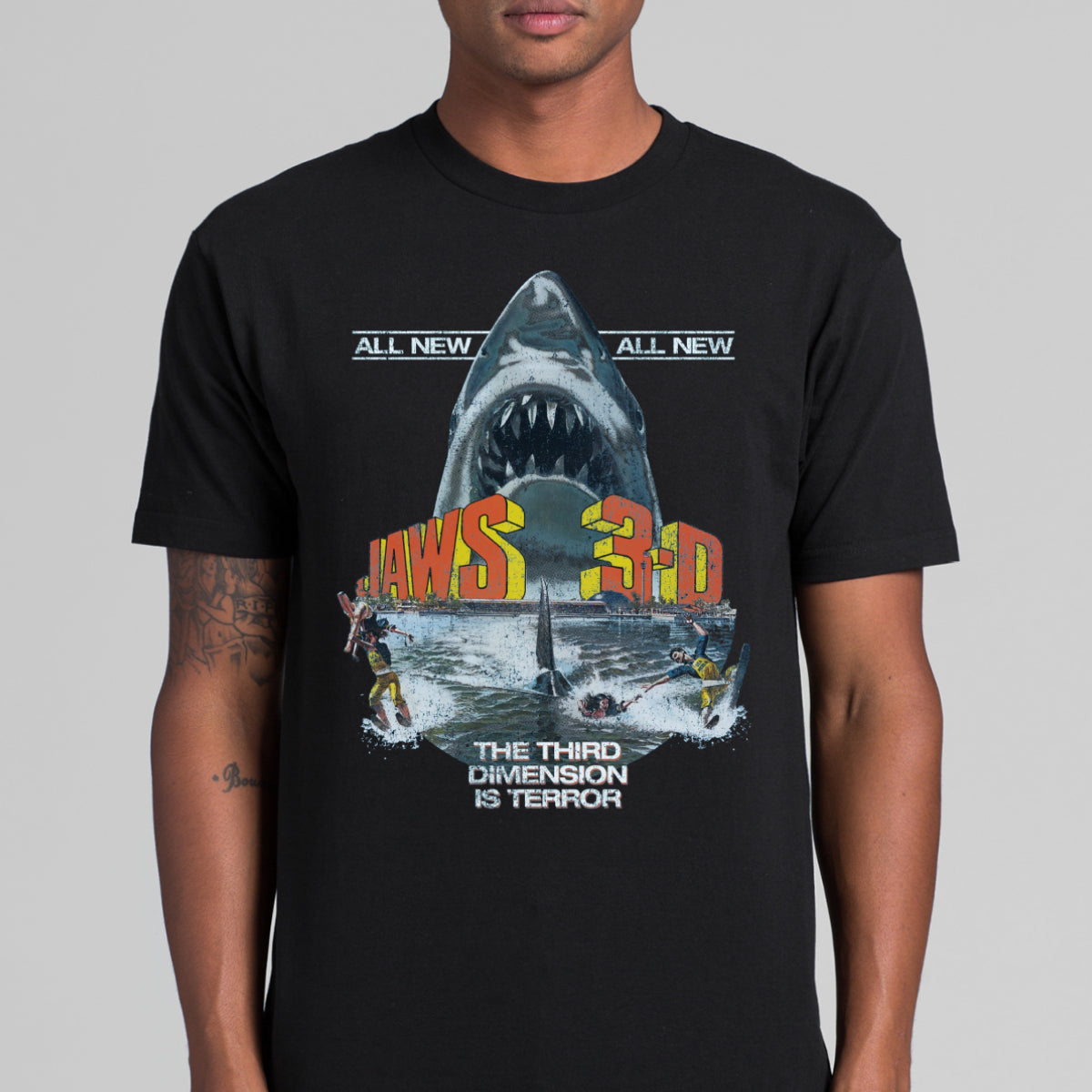 JAWS 3-D V2 T-shirt Horror Movie Tee