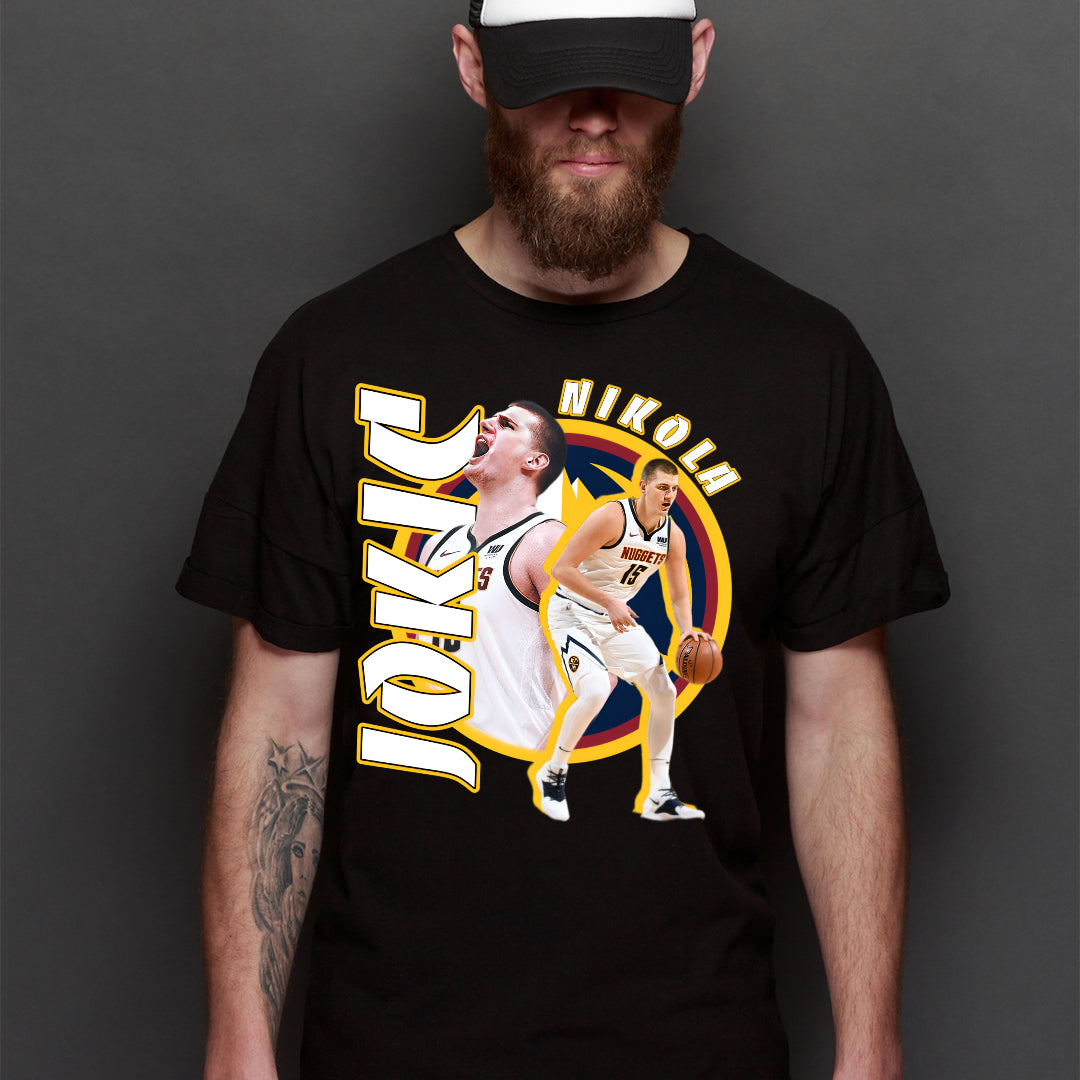 Nikola Jokic V3 NBA T-Shirt Sport Athlete Family Tee