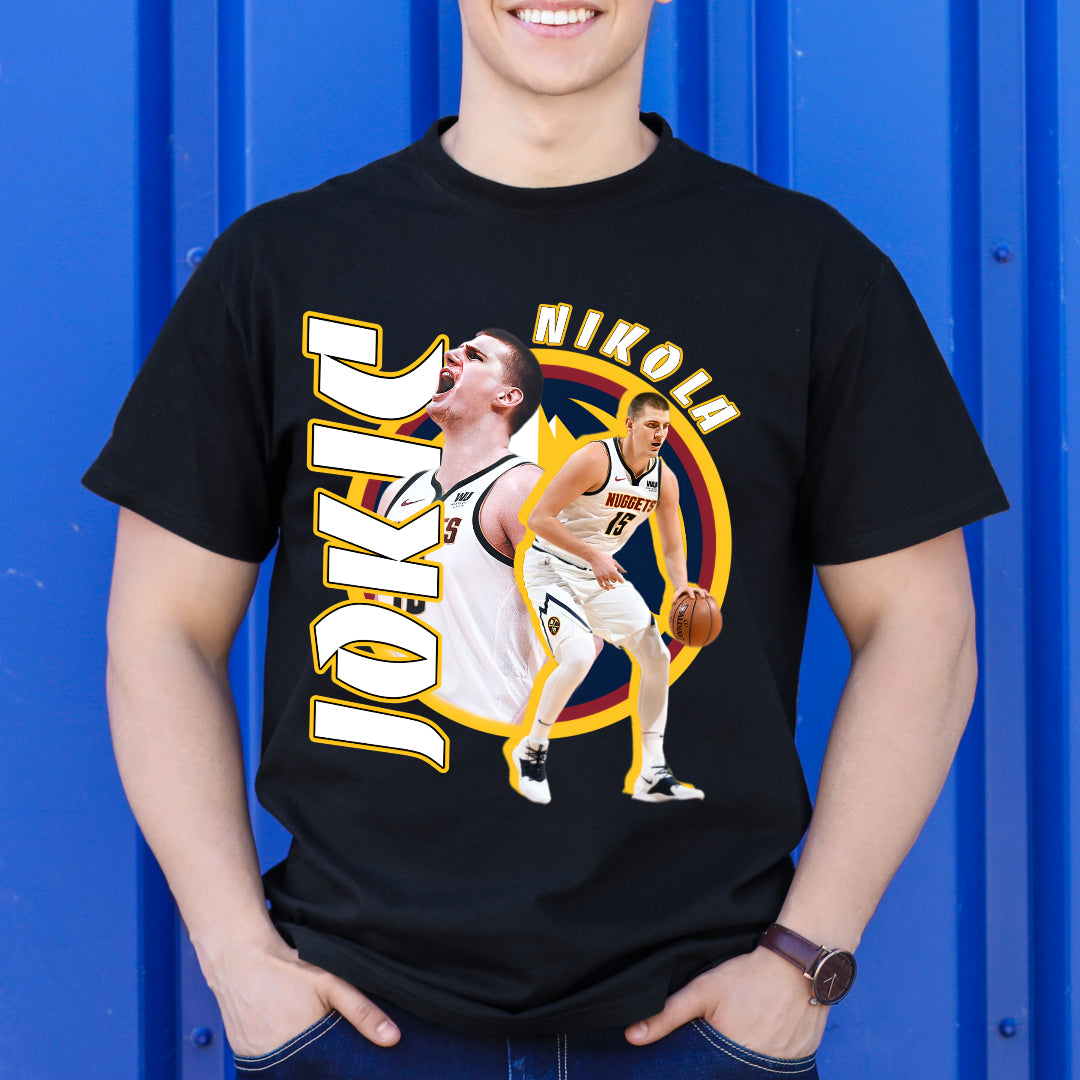 Nikola Jokic V3 NBA T-Shirt Sport Athlete Family Tee
