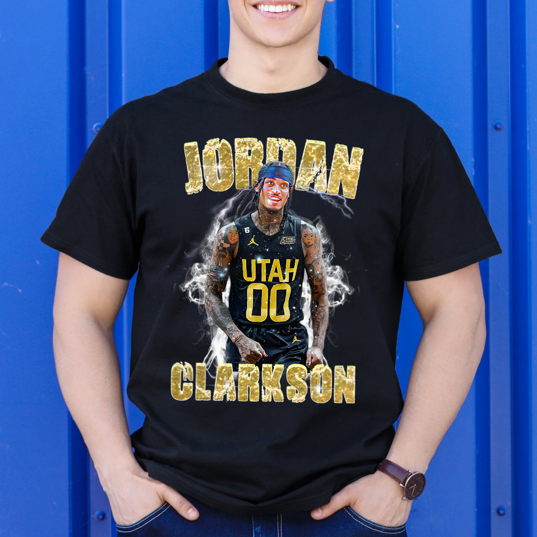 Jordan Clarkson V13 NBA T-Shirt Sport Athlete Family Tee