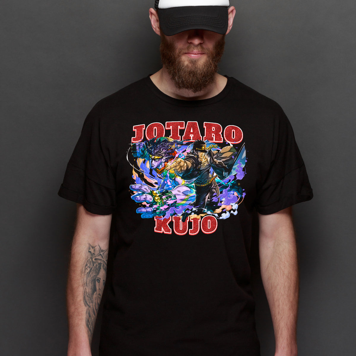 Jojo's Bizarre Adventure Jotaro Kujo T-shirt Japanese anime