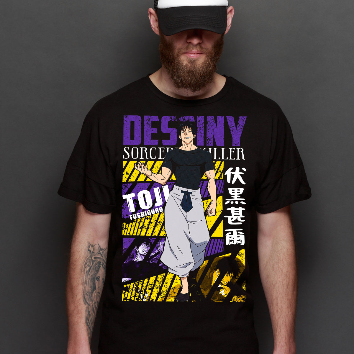 jujutsu kaisen V23 Toji T-Shirt Japanese Anime Tee