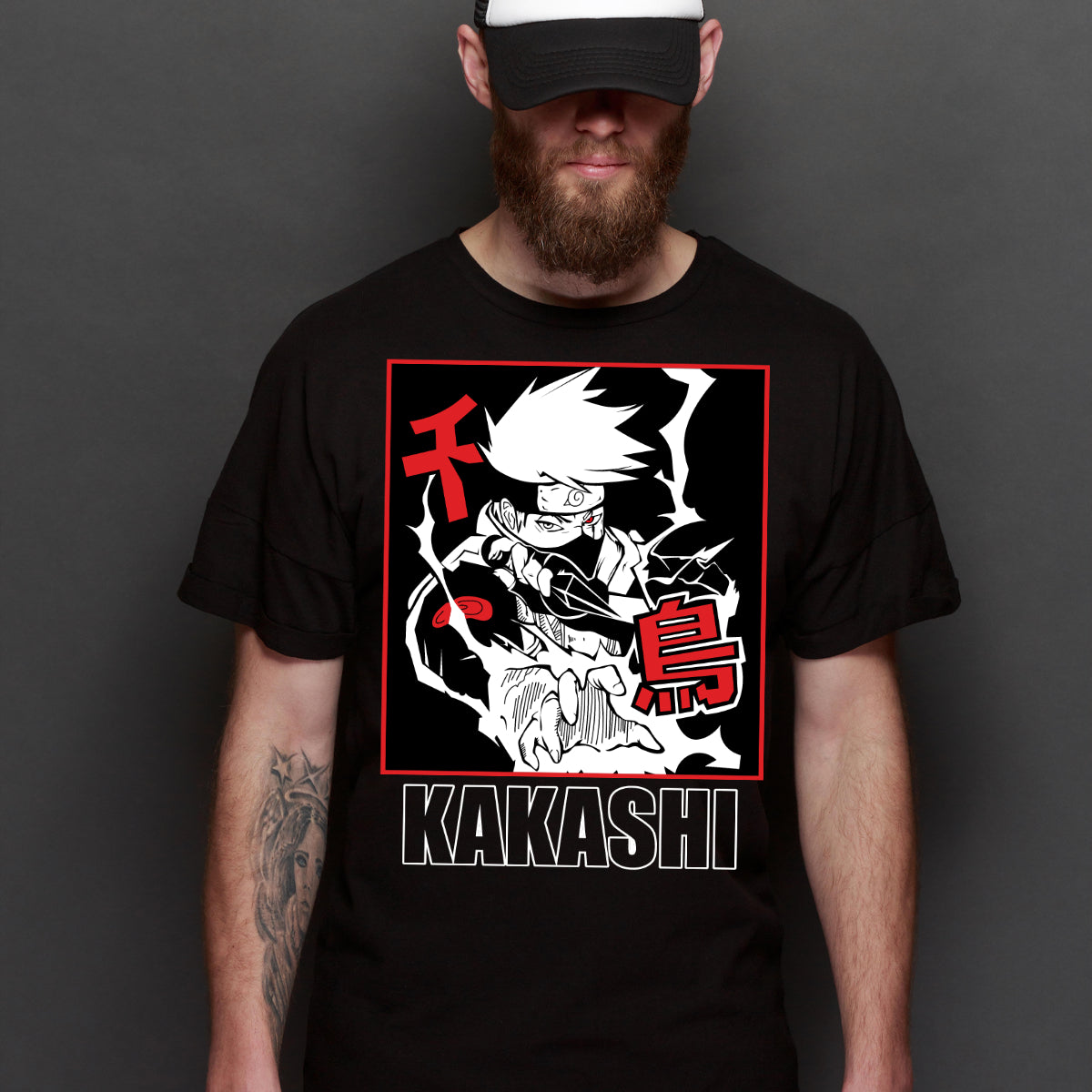 Naruto Kakashi Hatake V3 T-shirt Japanese Anime Tee