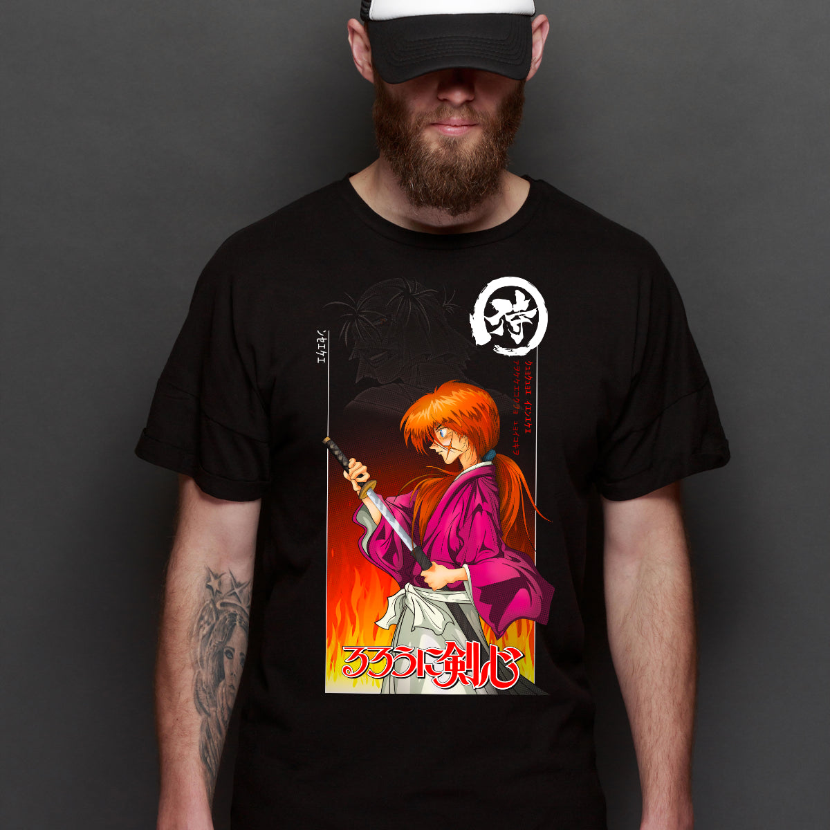 Rurouni Kenshin V2 T-Shirt Japanese Anime Tee