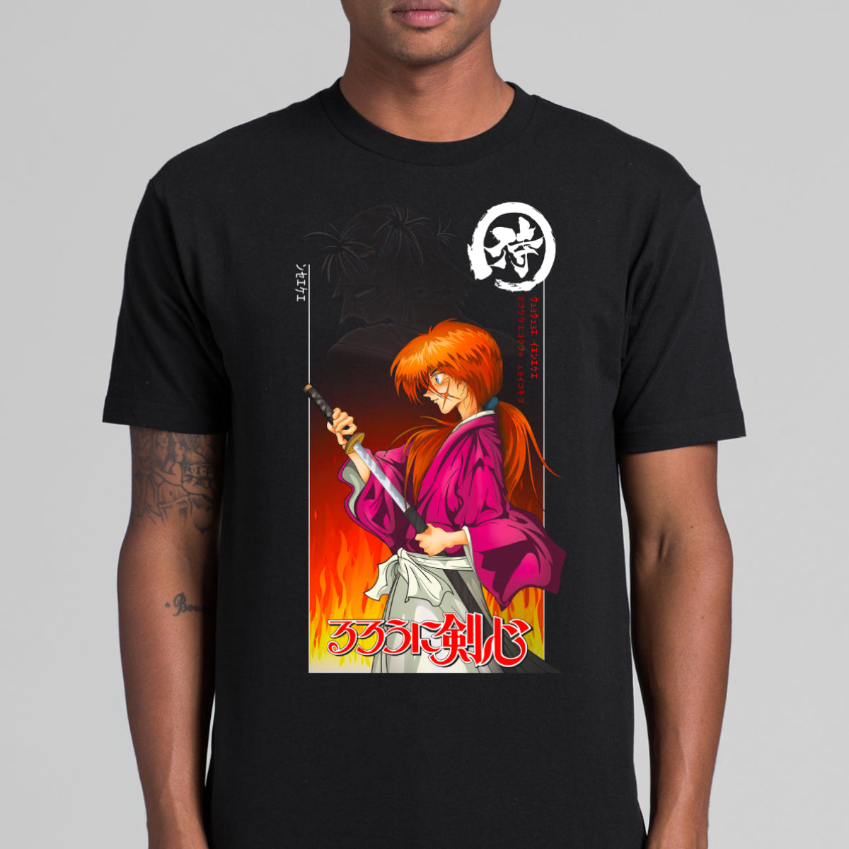 Rurouni Kenshin V2 T-Shirt Japanese Anime Tee