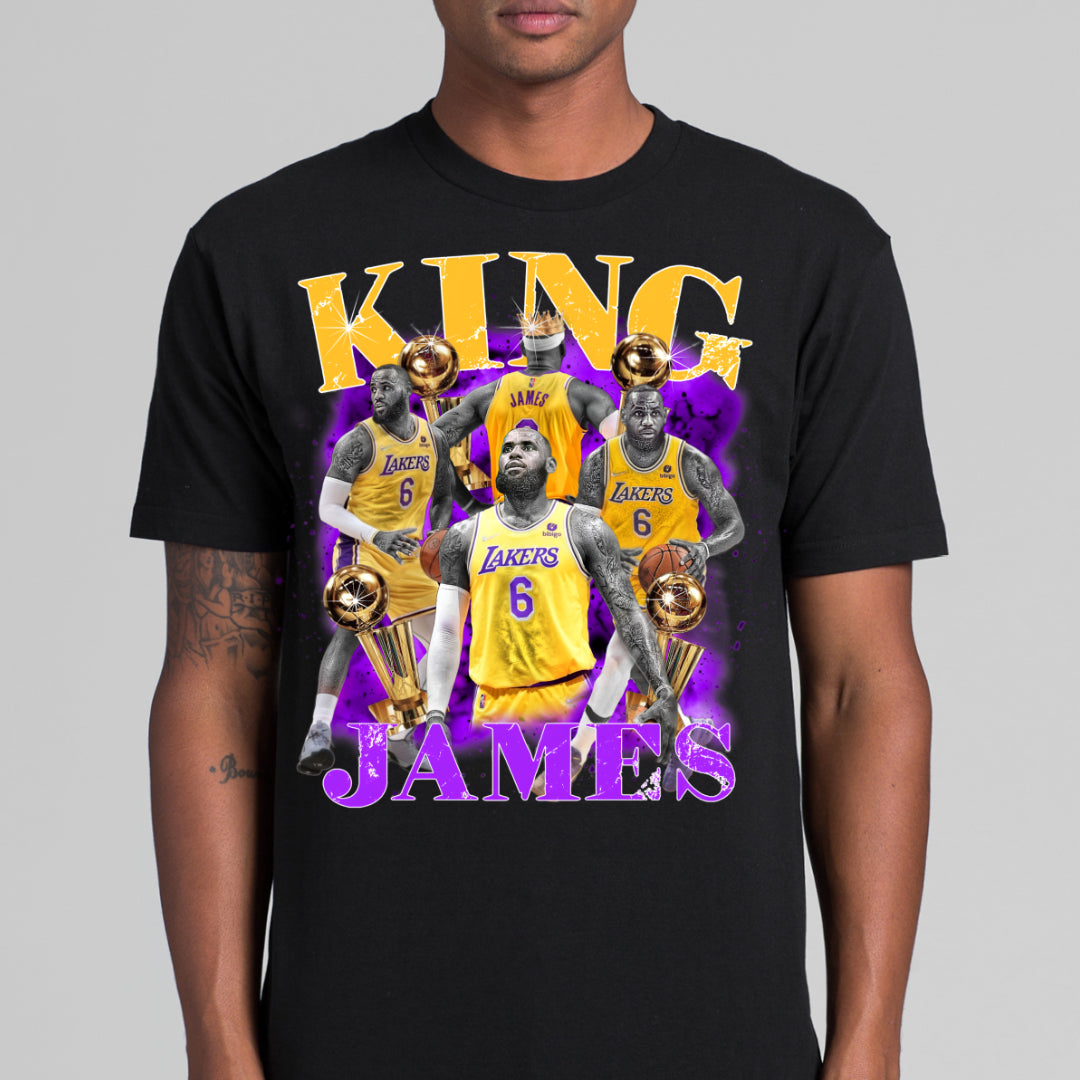 LeBron James V7 NBA T-Shirt Sport Athlete Family Tee