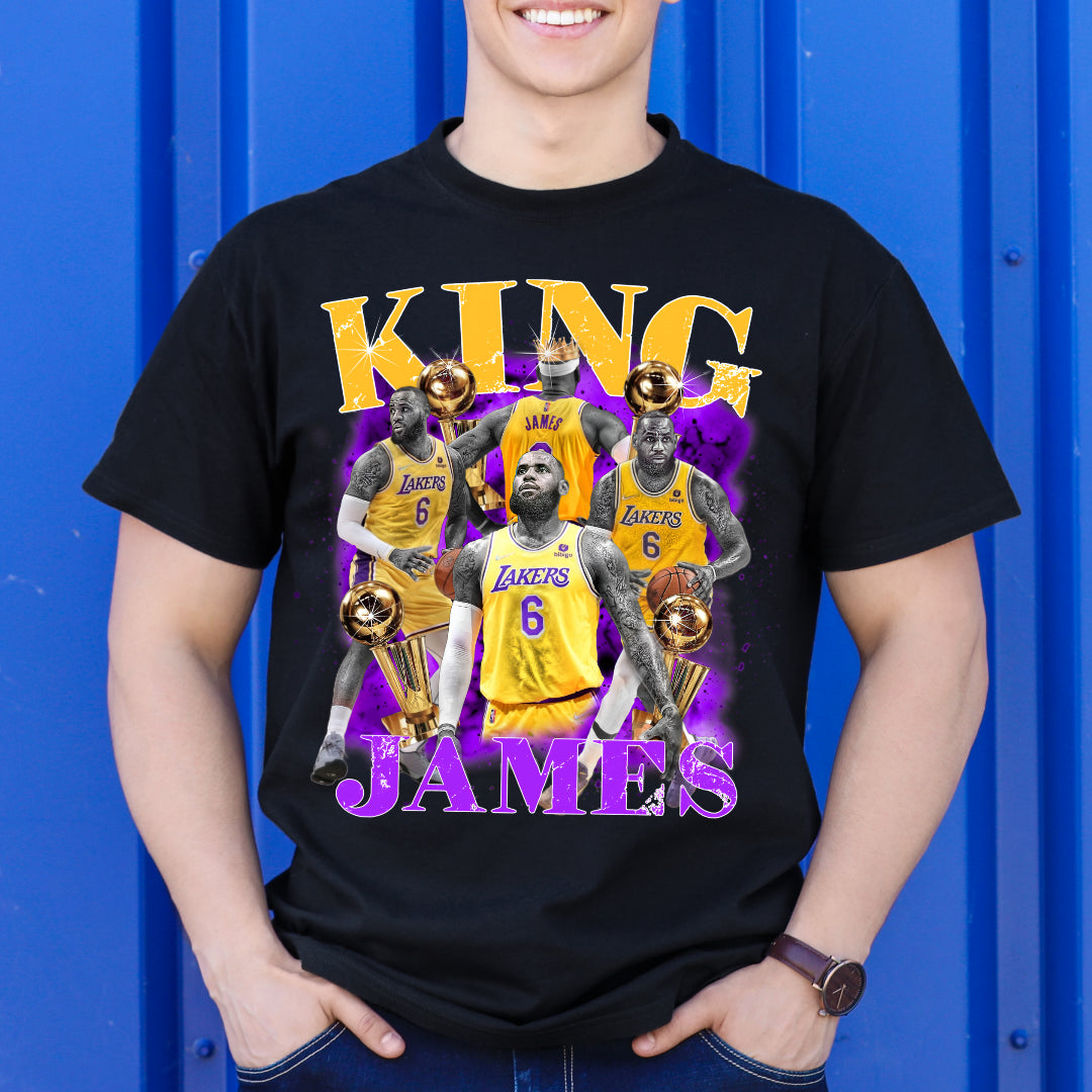 LeBron James V7 NBA T-Shirt Sport Athlete Family Tee