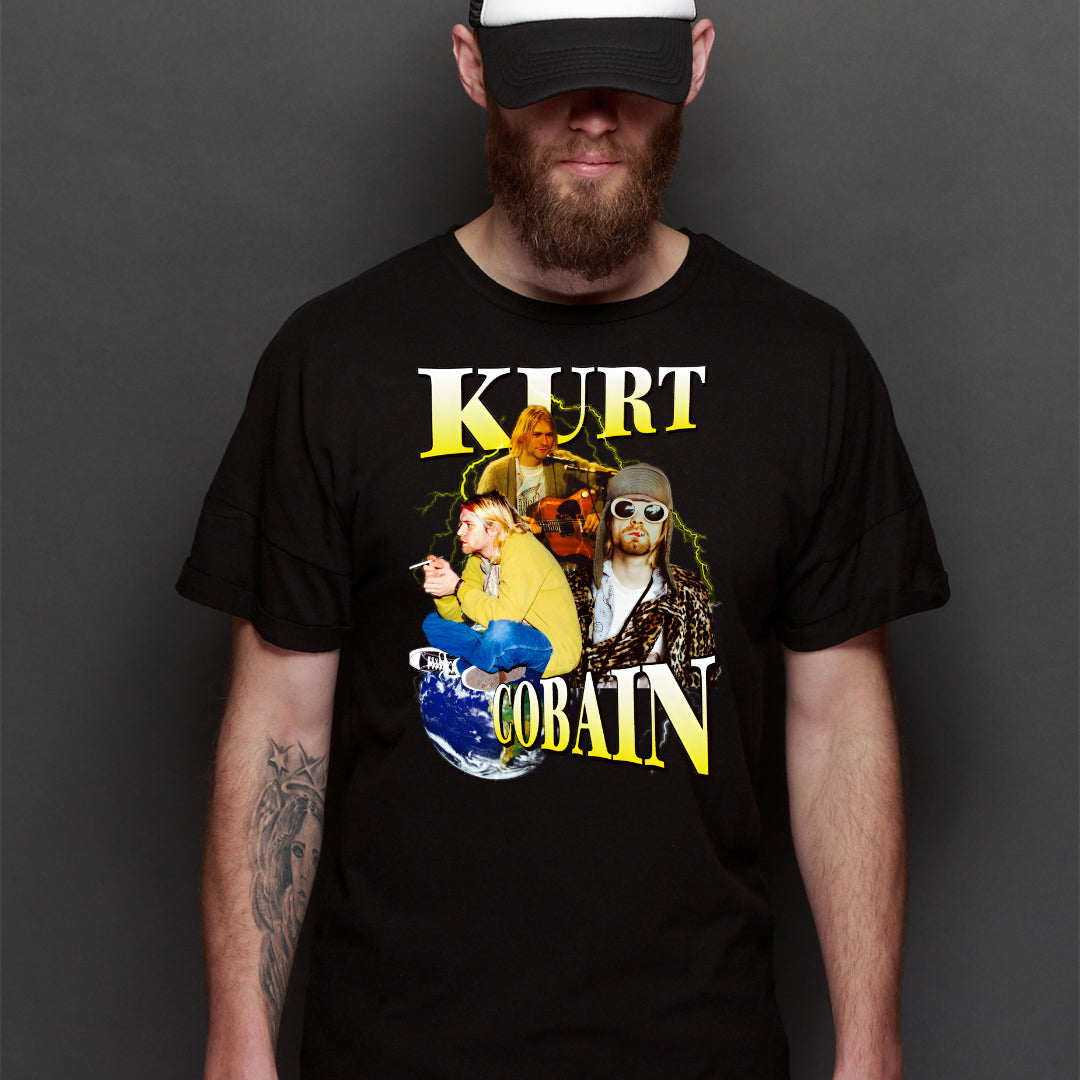 Kurt Cobain T-Shirt Band Family Tee Music Rock And Roll