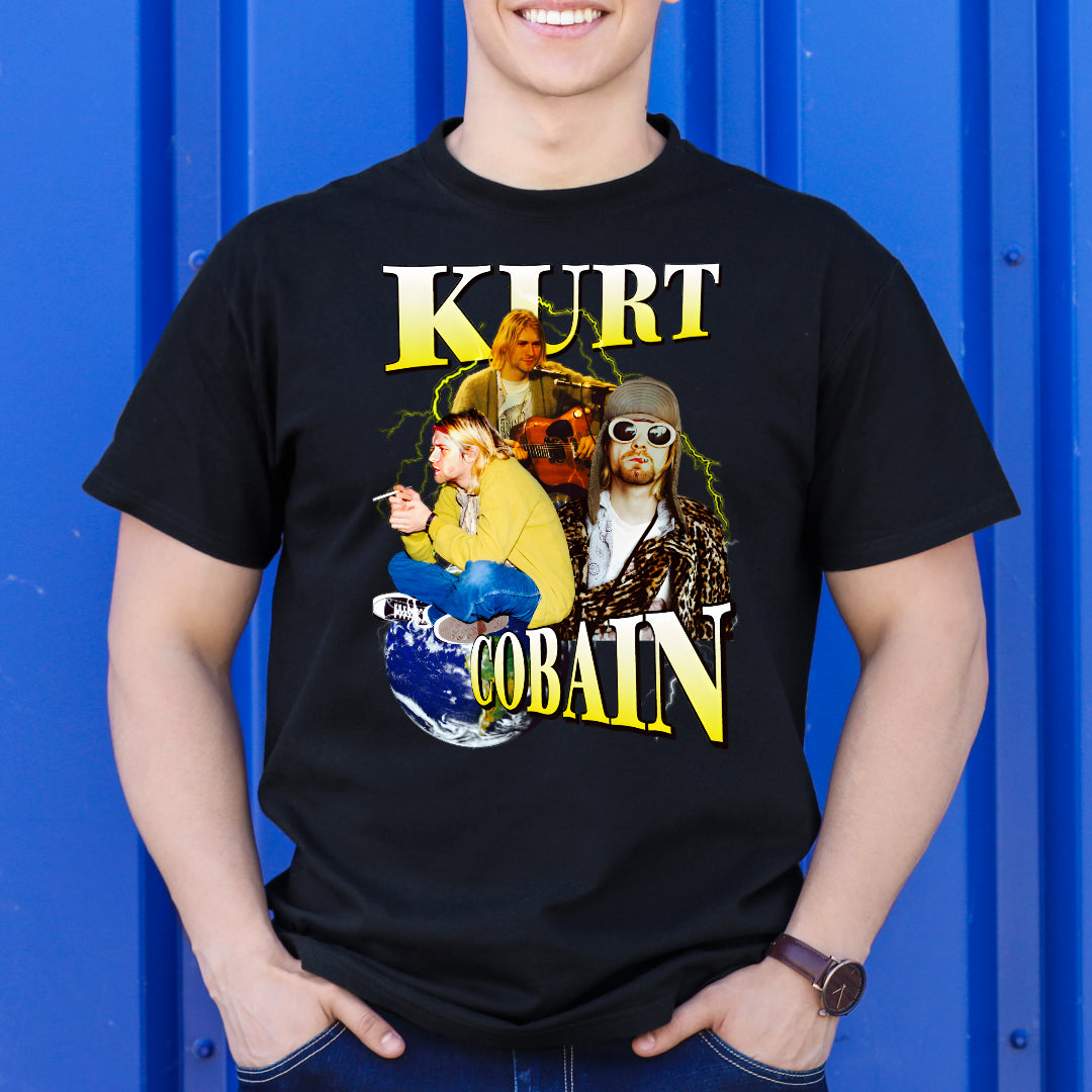 Kurt Cobain T-Shirt Band Family Tee Music Rock And Roll