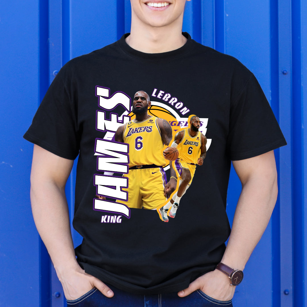 LeBron James V9 NBA T-Shirt Sport Athlete Family Tee