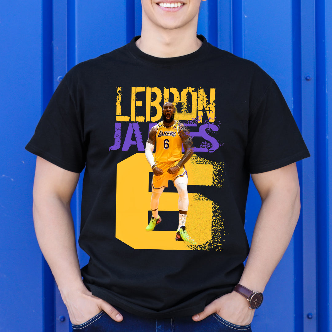 LeBron James V12 NBA T-Shirt Sport Athlete Family Tee