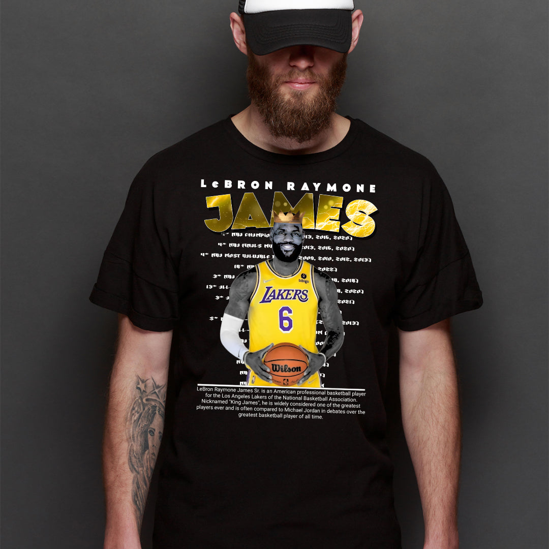 LeBron James V10 NBA T-Shirt Sport Athlete Family Tee