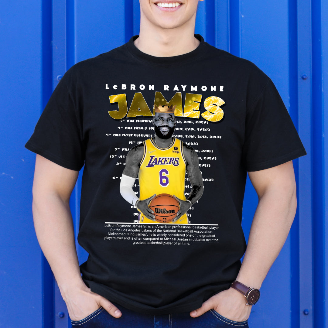 LeBron James V10 NBA T-Shirt Sport Athlete Family Tee