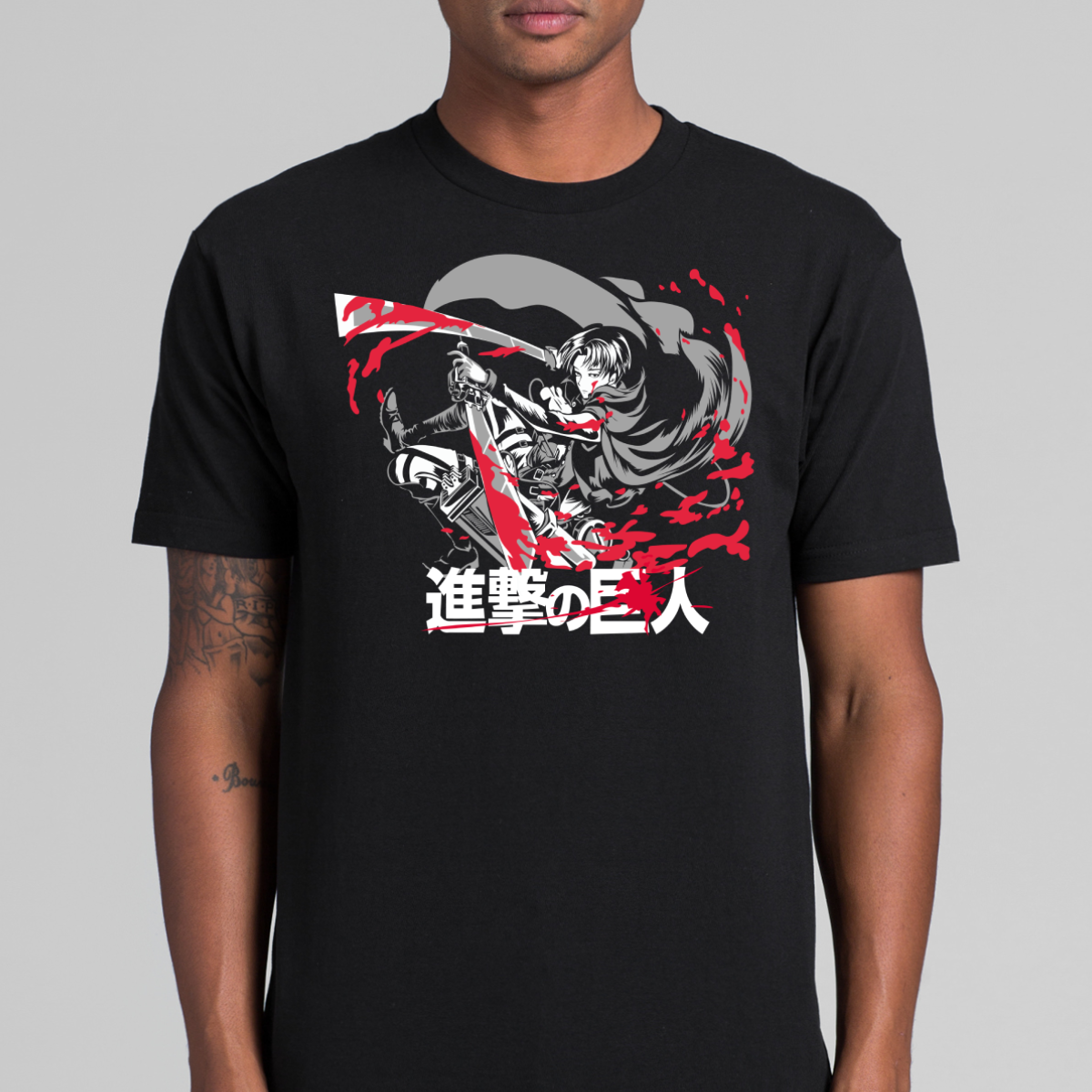 Attack on Titan Levi Ackerman V5 T-shirt Japanese Anime Tee
