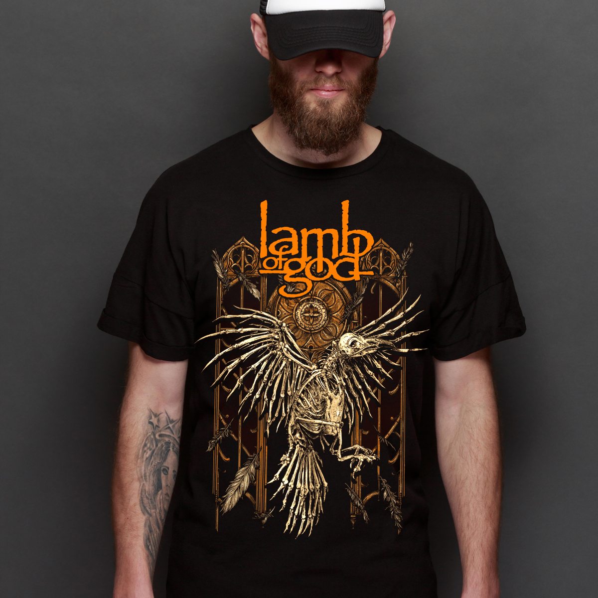 Lamb Of God V2 T-Shirt Band Family Tee Music Heavy Metal