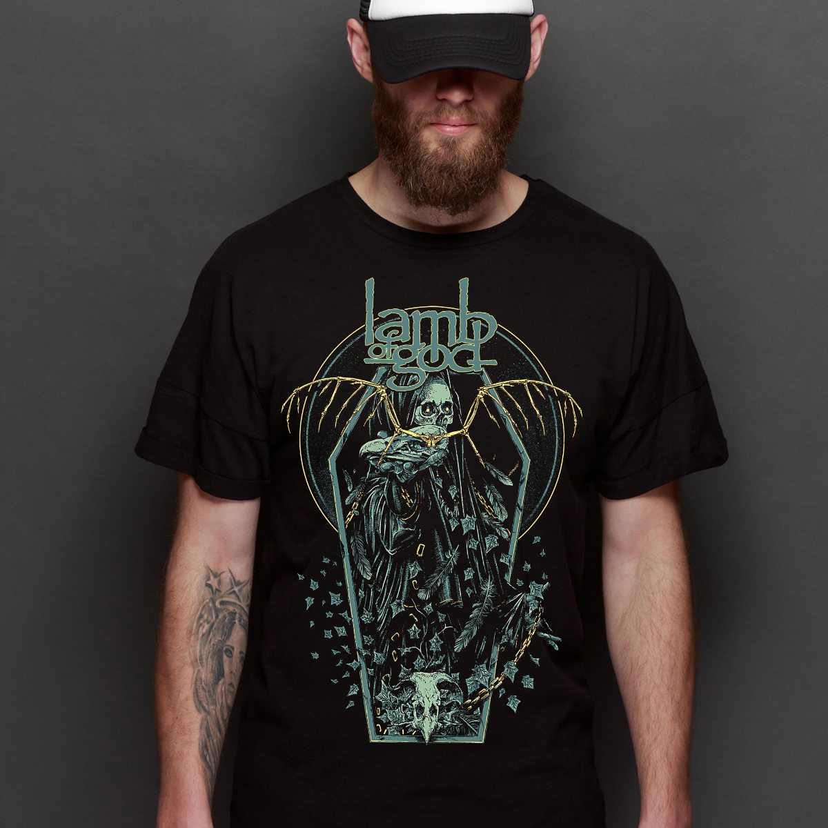 Lamb Of God V4 T-Shirt Band Family Tee Music Heavy Metal