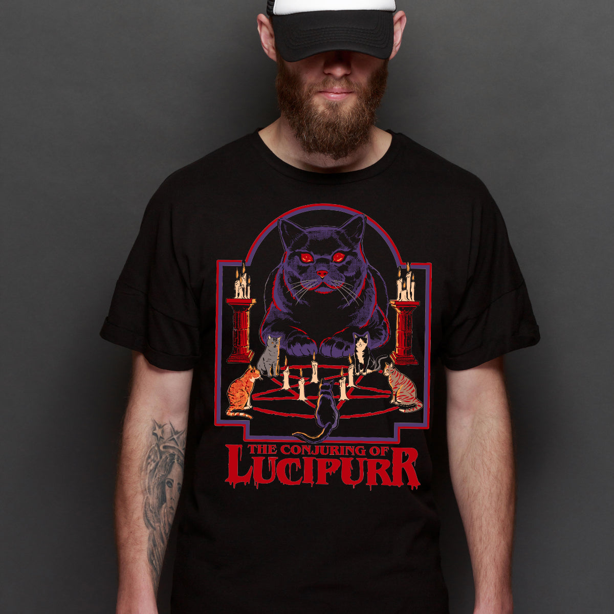 The Conjuring Of Lucipurr T-shirt Funny Cartoon Tee