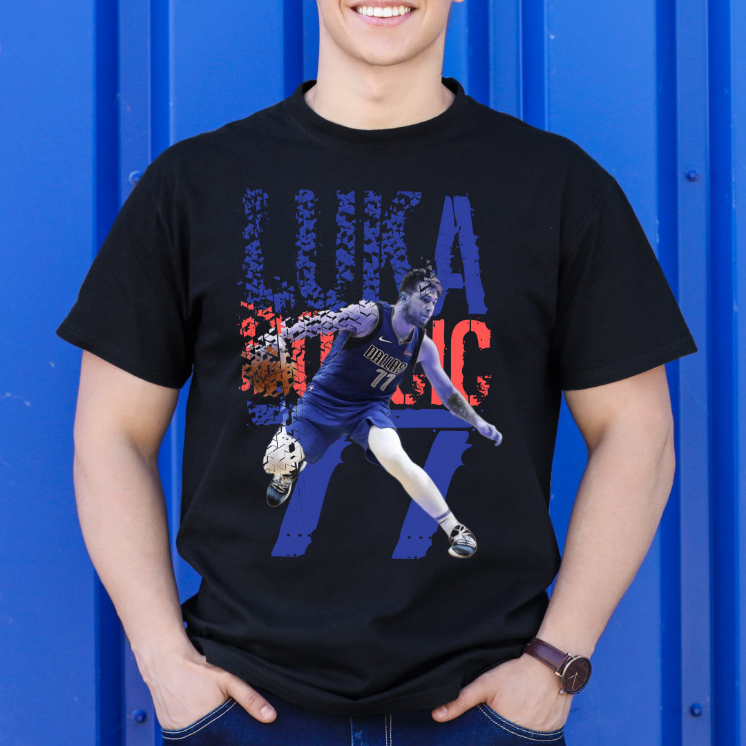 Luka Doncic NBA V3 T-Shirt Sport Athlete Family Tee