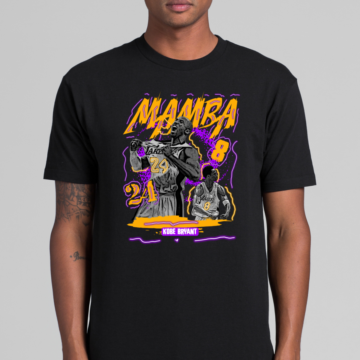 Kobe Bryant V43 NBA T-Shirt Sport Athlete Family Tee