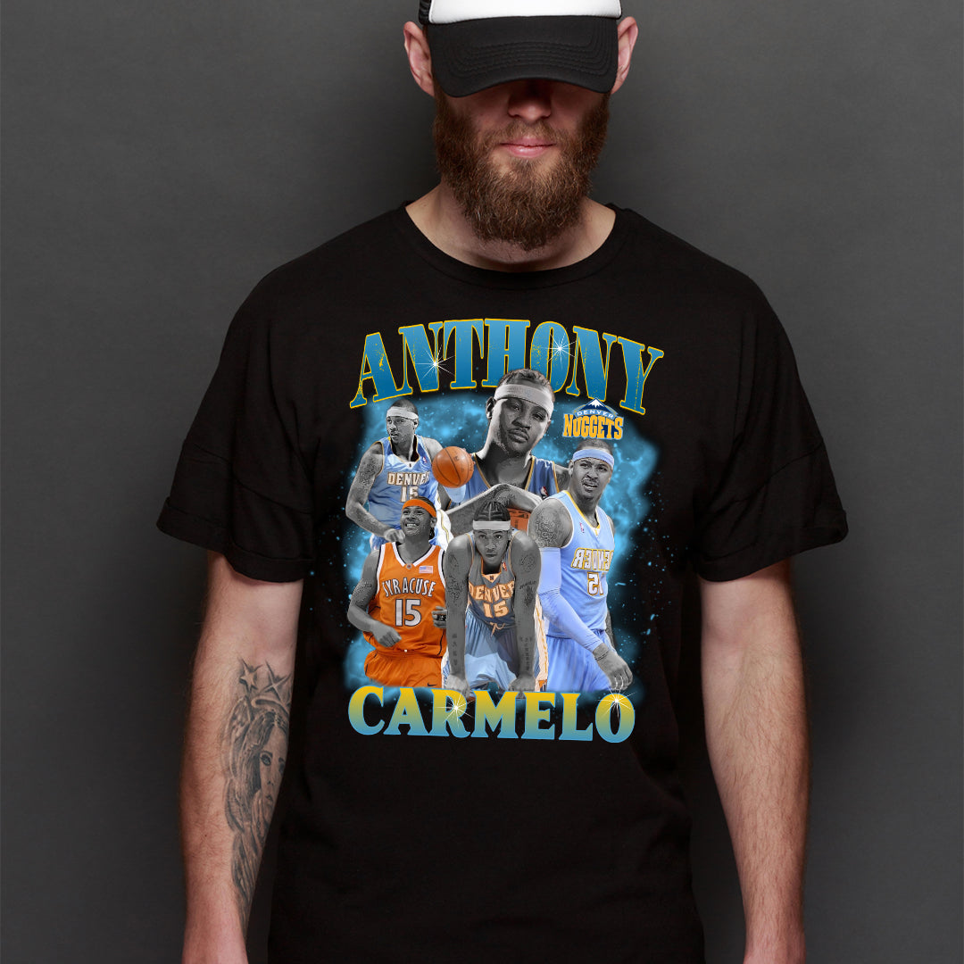 Carmelo Anthony NBA T-Shirt Sport Athlete Family Tee
