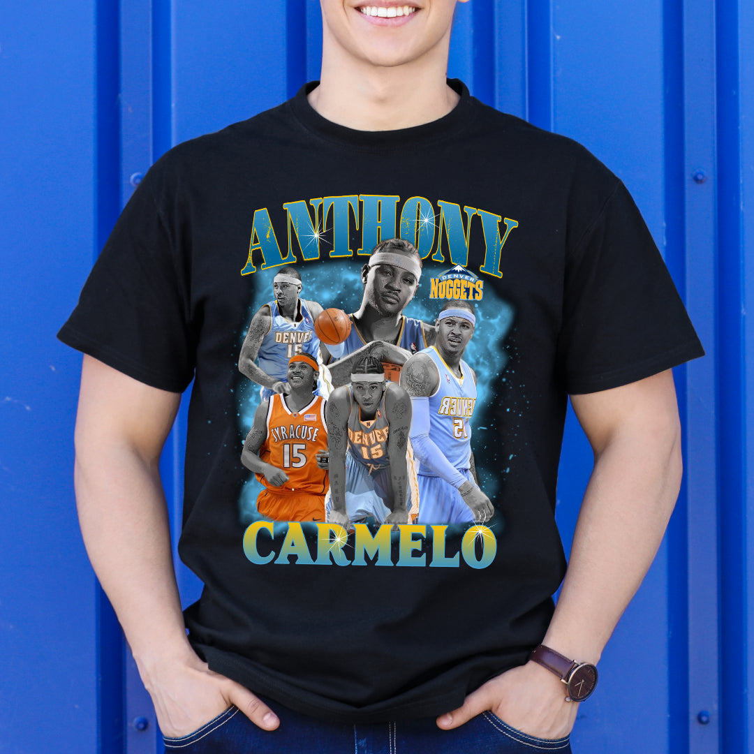 Carmelo Anthony NBA T-Shirt Sport Athlete Family Tee