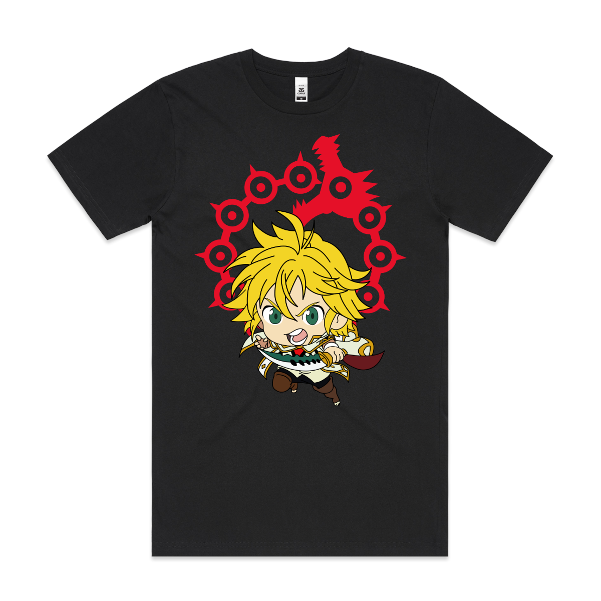 Seven Deadly Sins Meliodas Wrath V3 T-shirt Japanese Anime Tee