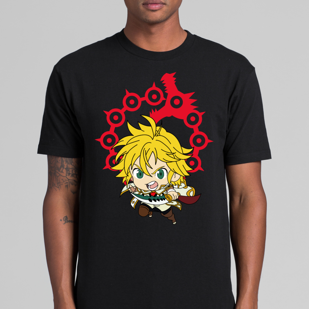 Seven Deadly Sins Meliodas Wrath V3 T-shirt Japanese Anime Tee