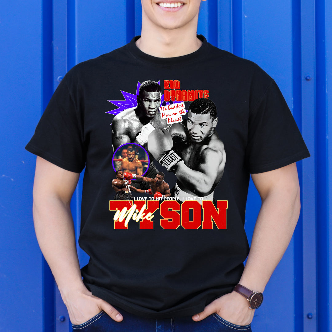 Mike Tyson T-Shirt Sport Athlete Family Tee