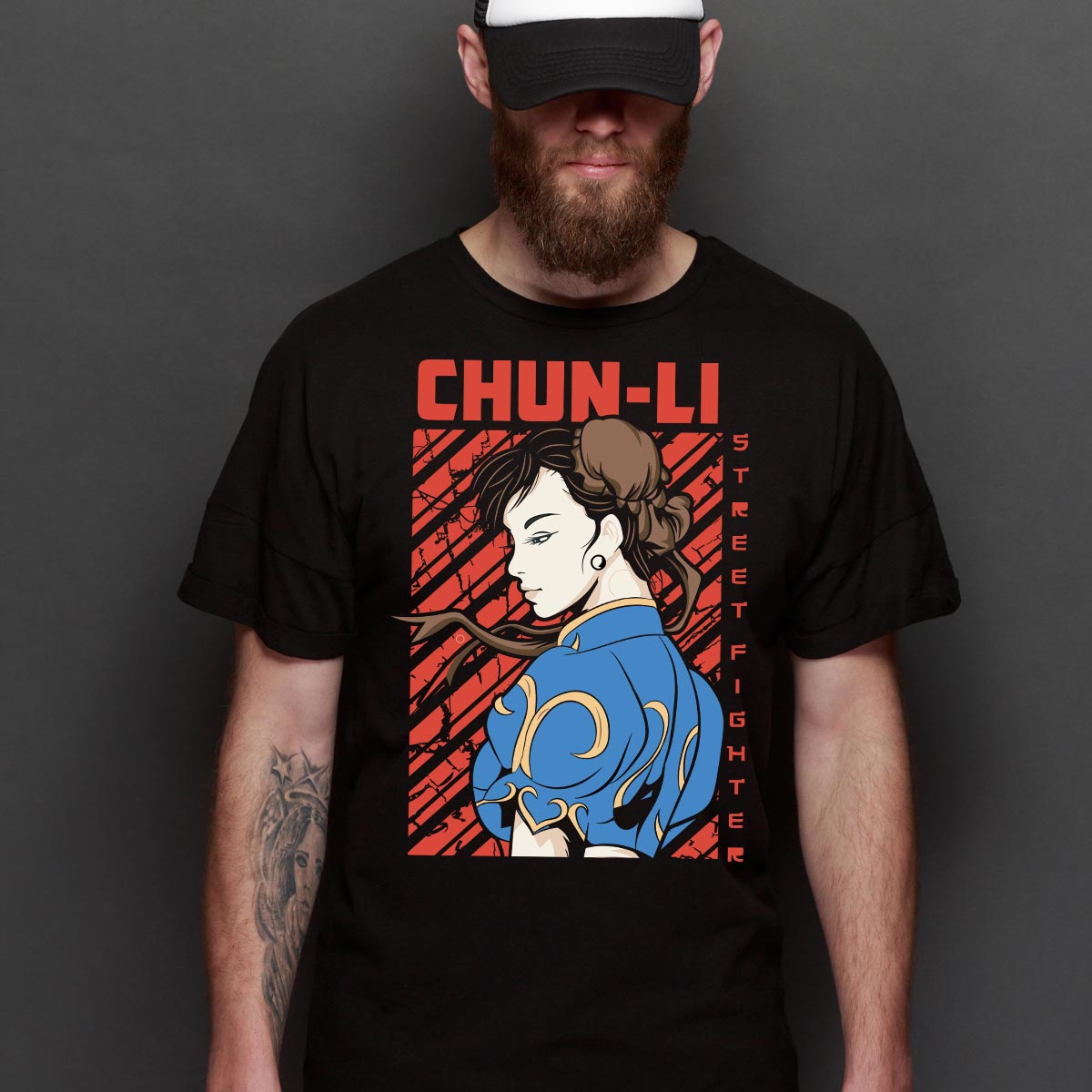 Street Fighters Chun-Li V2 T-shirt Japanese Gaming Tee