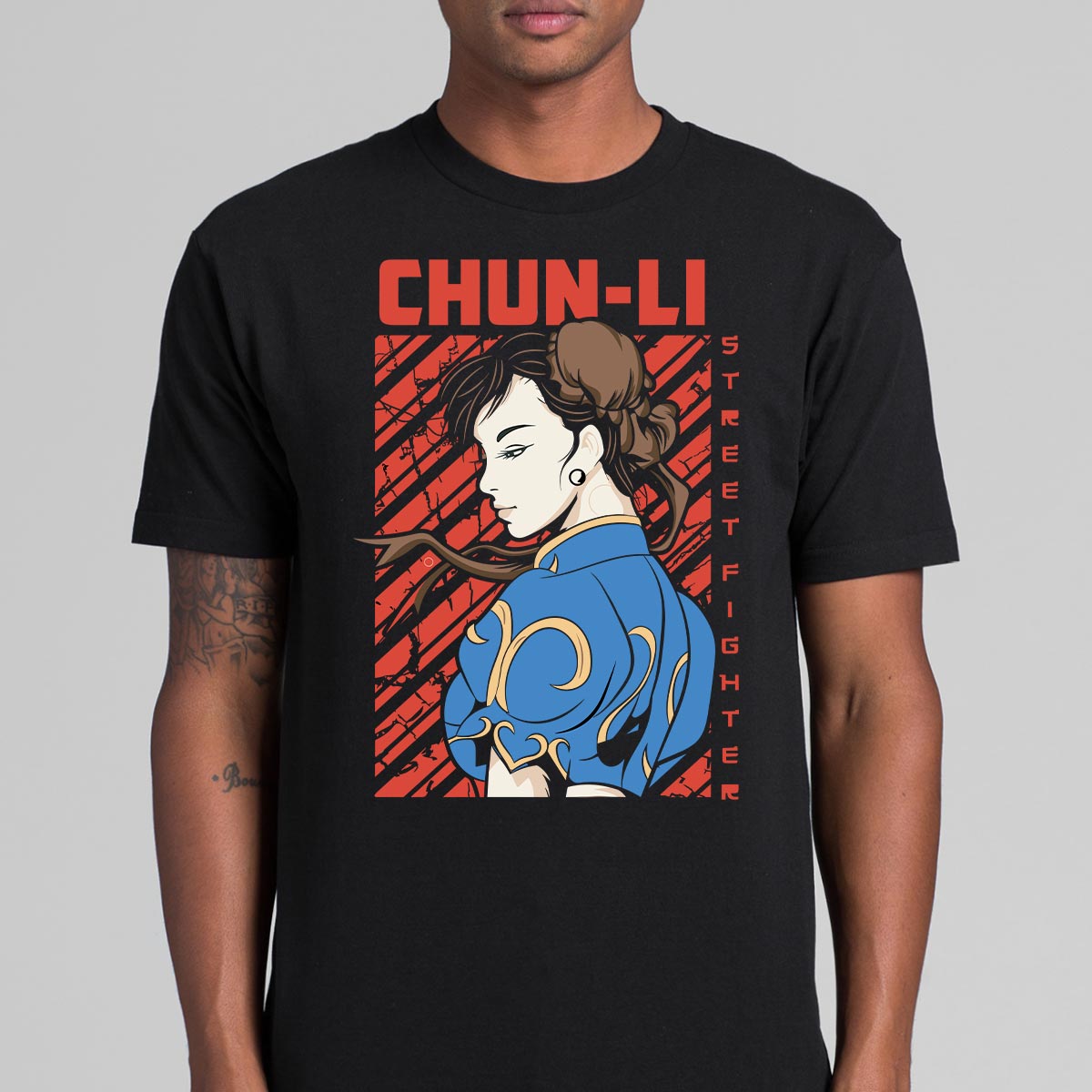 Street Fighters Chun-Li V2 T-shirt Japanese Gaming Tee