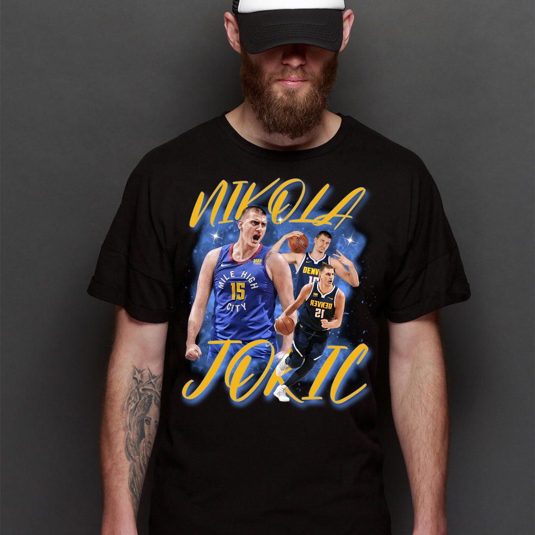 Nikola Jokic V5 NBA T-Shirt Sport Athlete Family Tee
