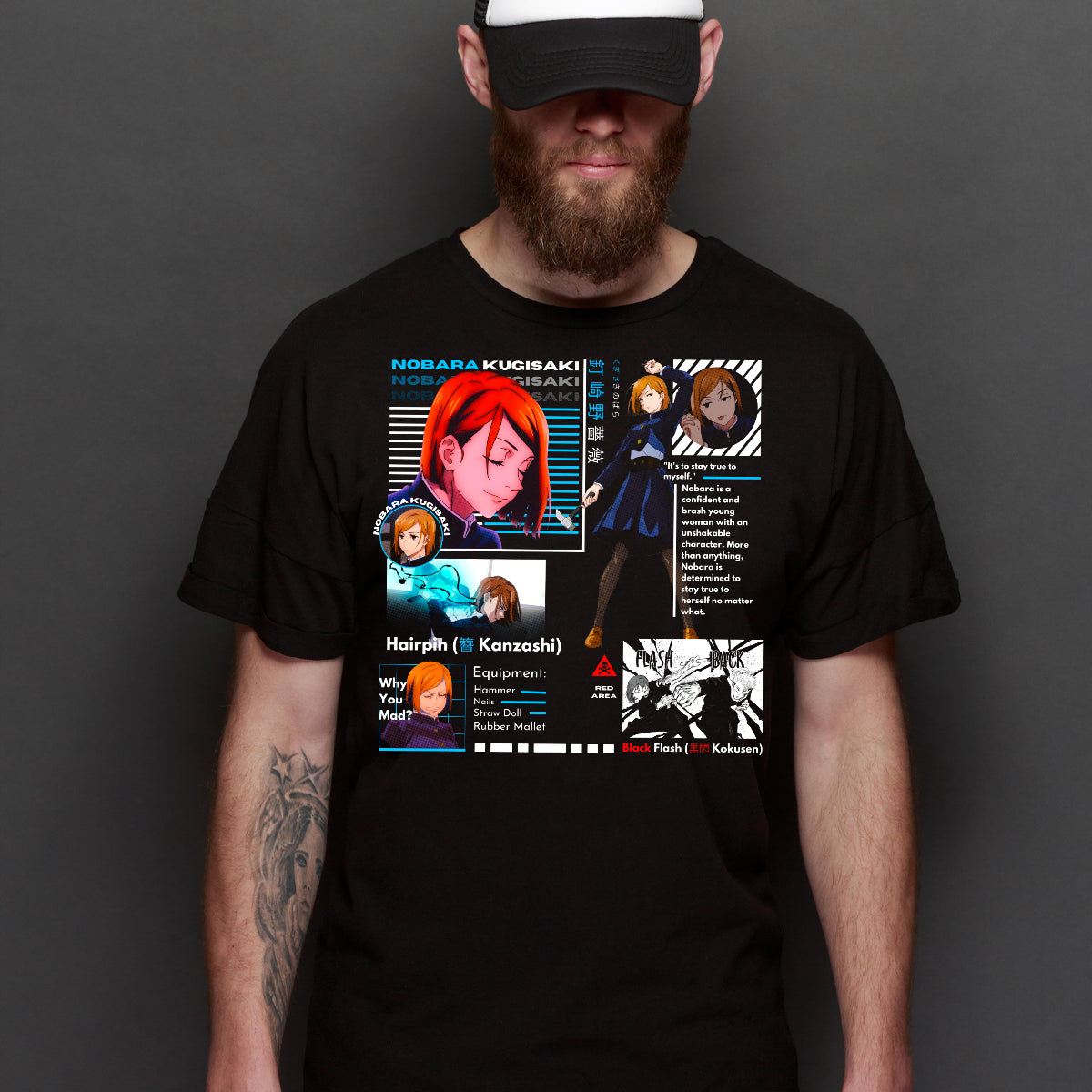 Jujutsu Kaisen Nobara Kugisaki V3 T-Shirt Japanese Anime