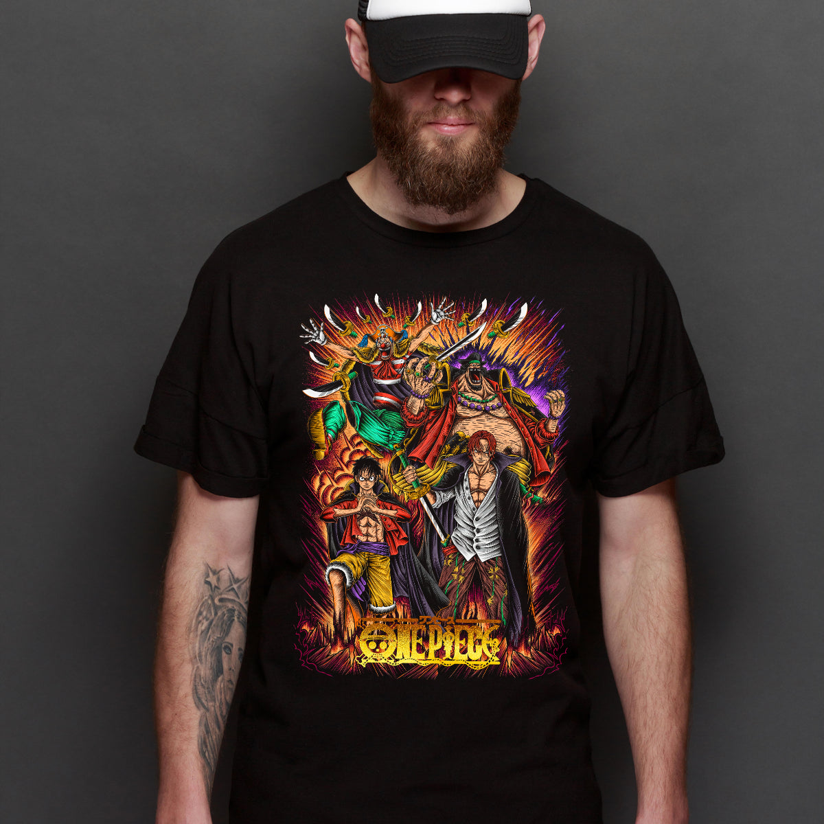 One Piece V18 New Four Emperors T-Shirt Japanese Anime Tee