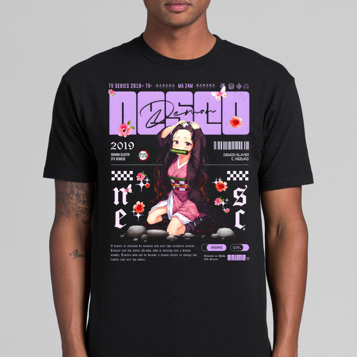 Demon Slayer Nezuko Kamado Ver8 T-shirt Japanese Anime Tee