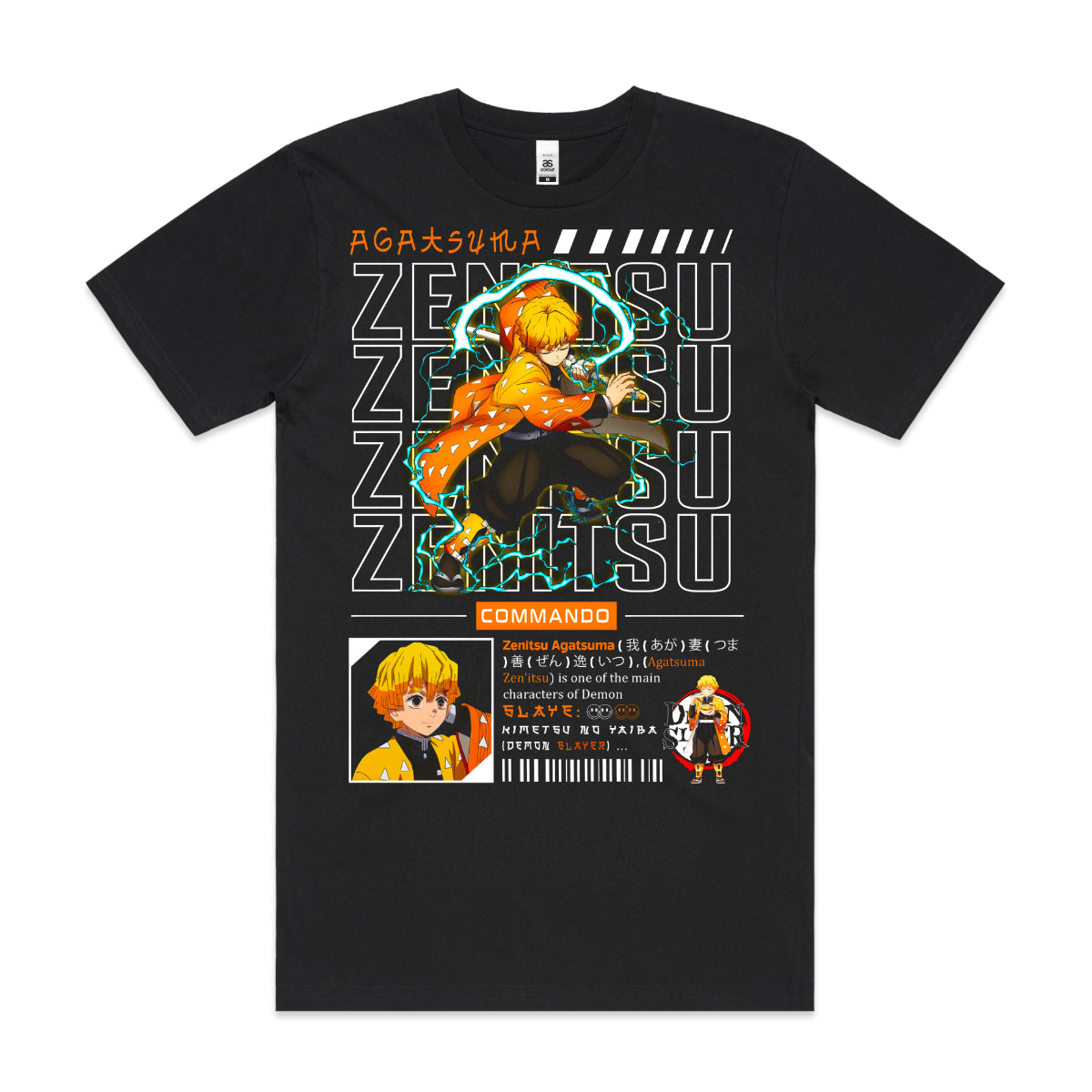 Demon Slayer Zenitsu Agatsuma V3 T-shirt Japanese Anime Tee