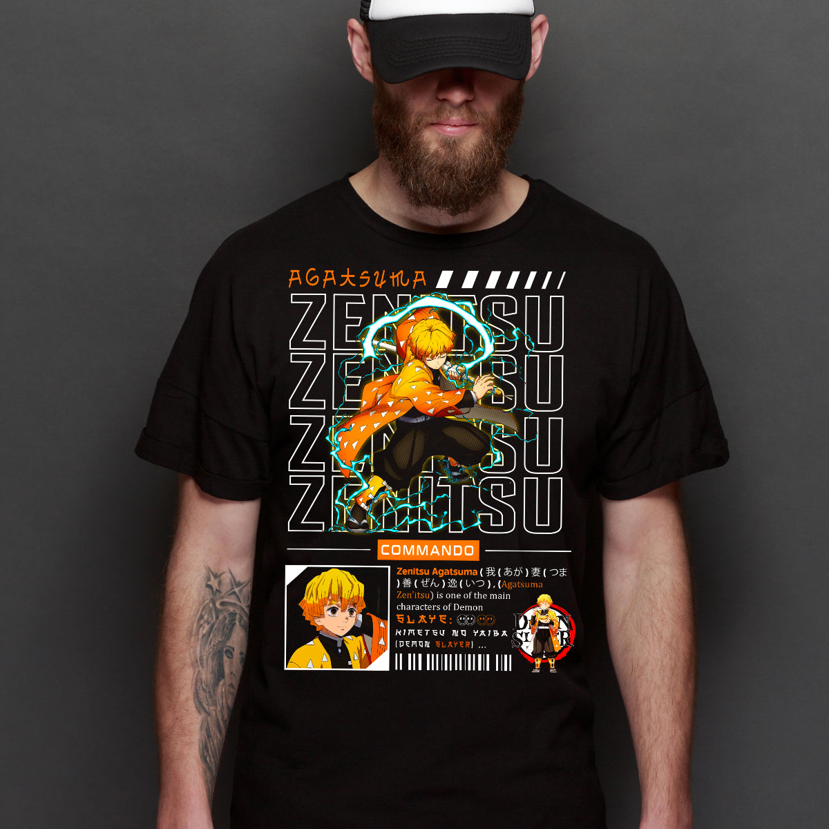 Demon Slayer Zenitsu Agatsuma V3 T-shirt Japanese Anime Tee