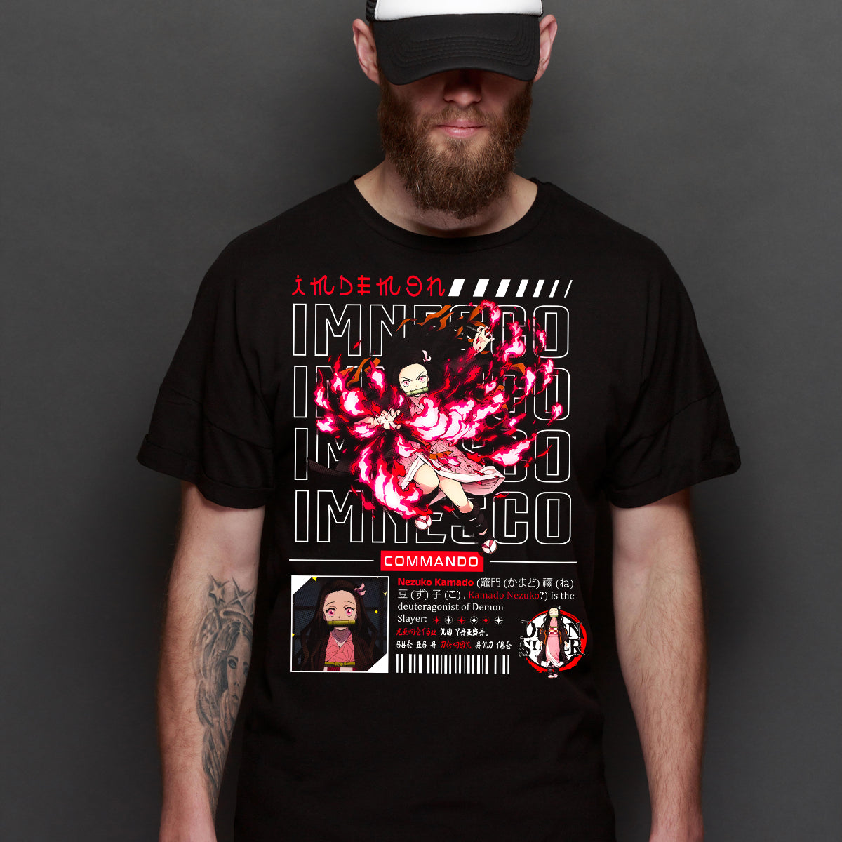 Demon Slayer Nezuko Kamado Ver9 T-shirt Japanese Anime Tee