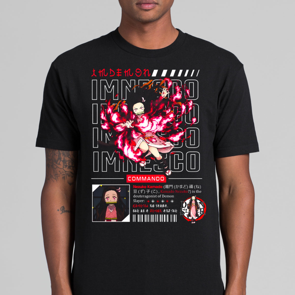 Demon Slayer Nezuko Kamado Ver9 T-shirt Japanese Anime Tee