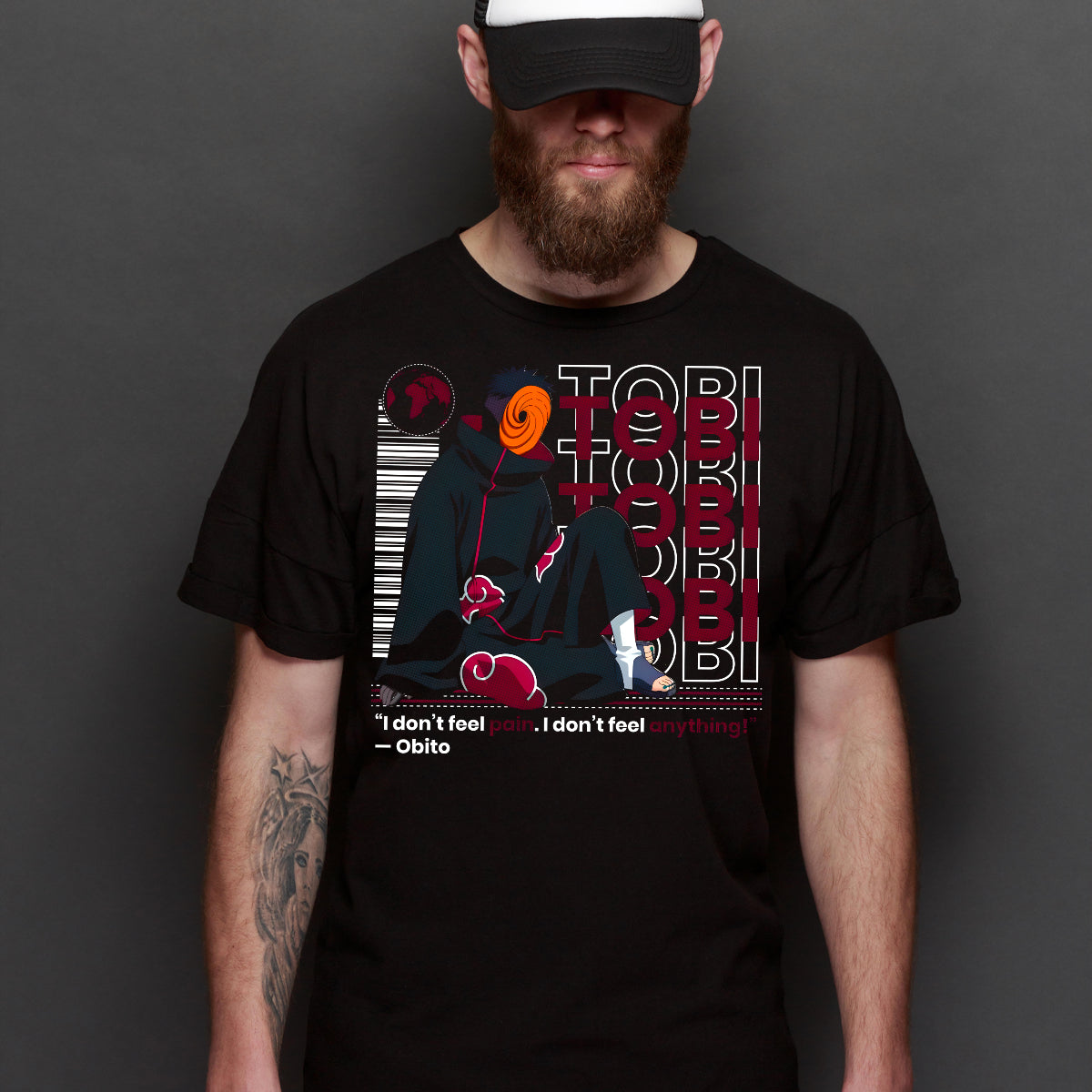 Naruto Akatsuki Tobi V3 T-Shirt Japanese Anime Tee