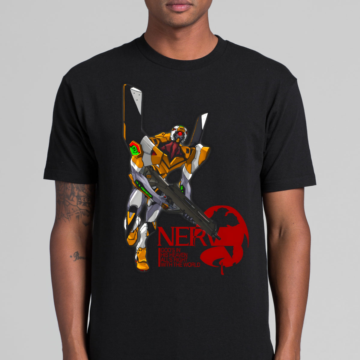 Neon Genesis Evangelion Unit-01 V5 T-Shirt Japanese Anime Tee