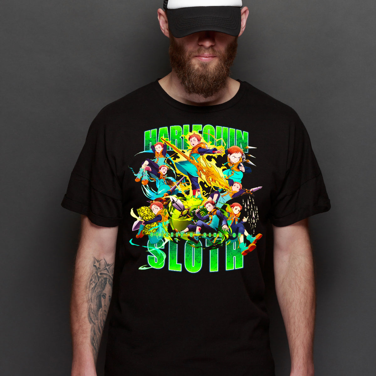 Seven Deadly Sins Harlequin Sloth T-shirt Japanese Anime Tee