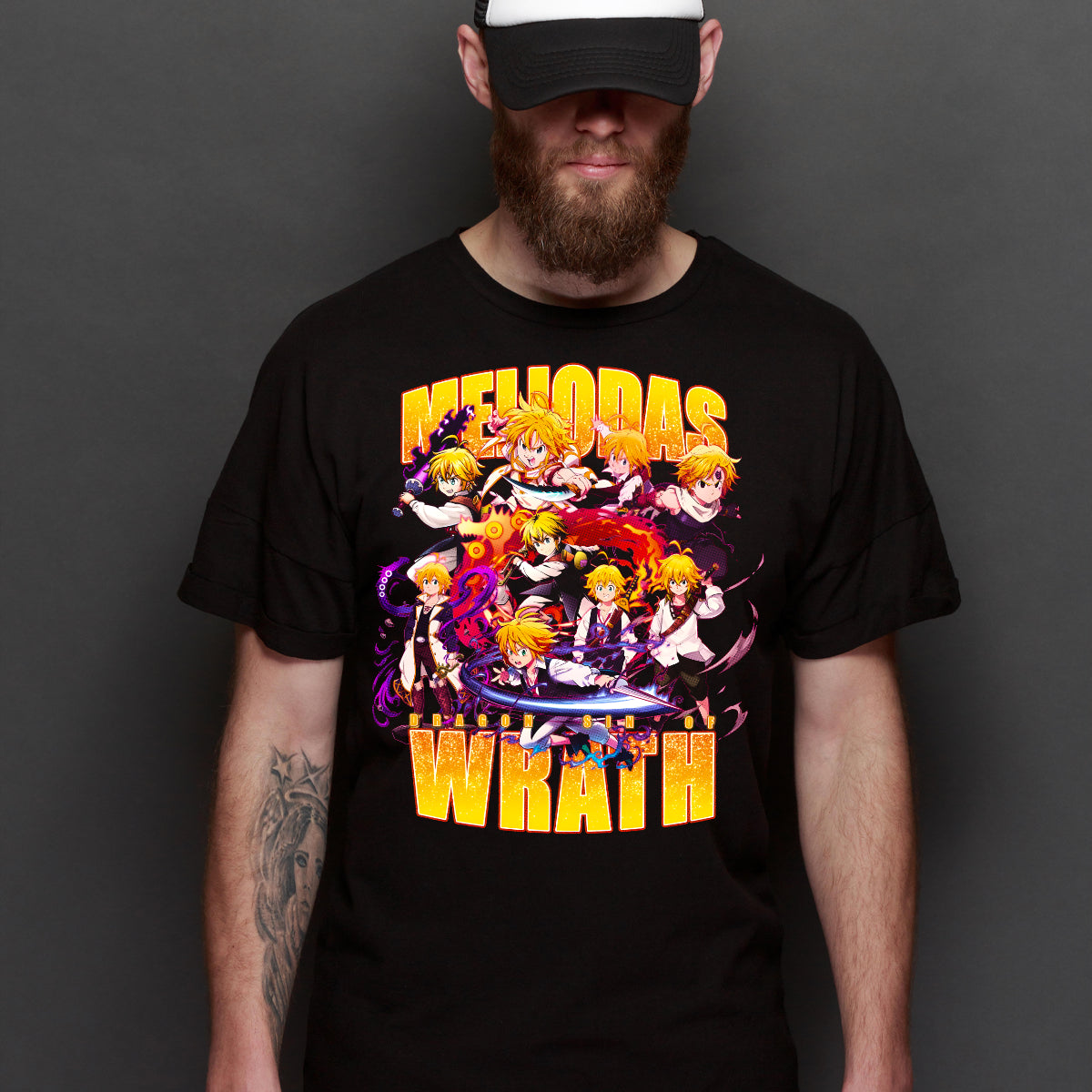 Seven Deadly Sins Meliodas Wrath T-shirt Japanese Anime Tee