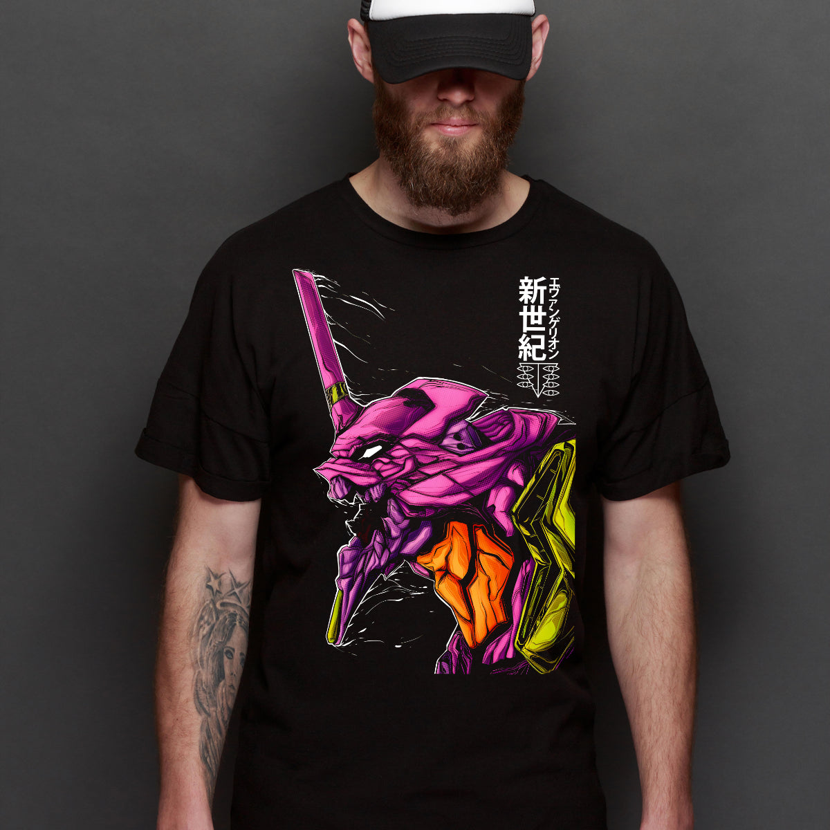 Neon Genesis Evangelion Unit-01 V7 T-Shirt Japanese Anime Tee