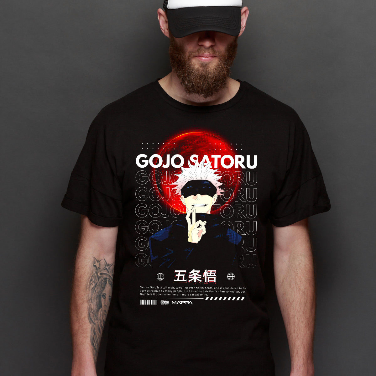 Jujutsu Kaisen Satoru Gojo V13 T-shirt Japanese Anime Tee