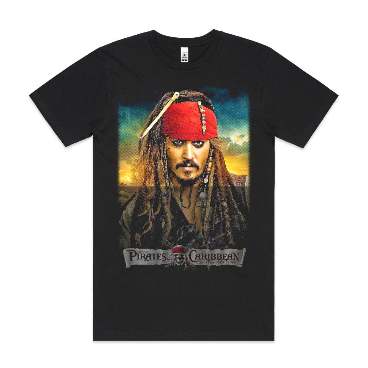 Captain Jack Sparrow Pirates of the Caribbean T-shirt Movie Tee