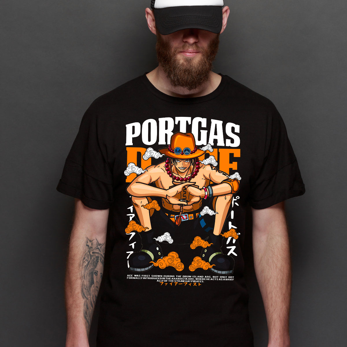 One Piece V14 ACE T-Shirt Japanese Anime Tee