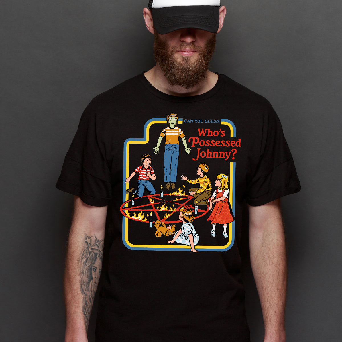 Who's Possed Johnny? T-shirt Funny Cartoon Tee