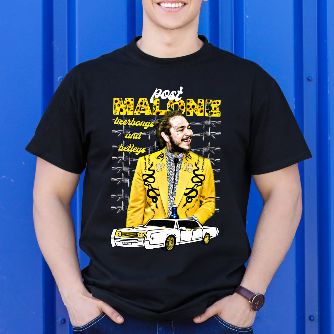 Post Malone V10 T-Shirt Rapper Family Fan Music Hip Hop Culture