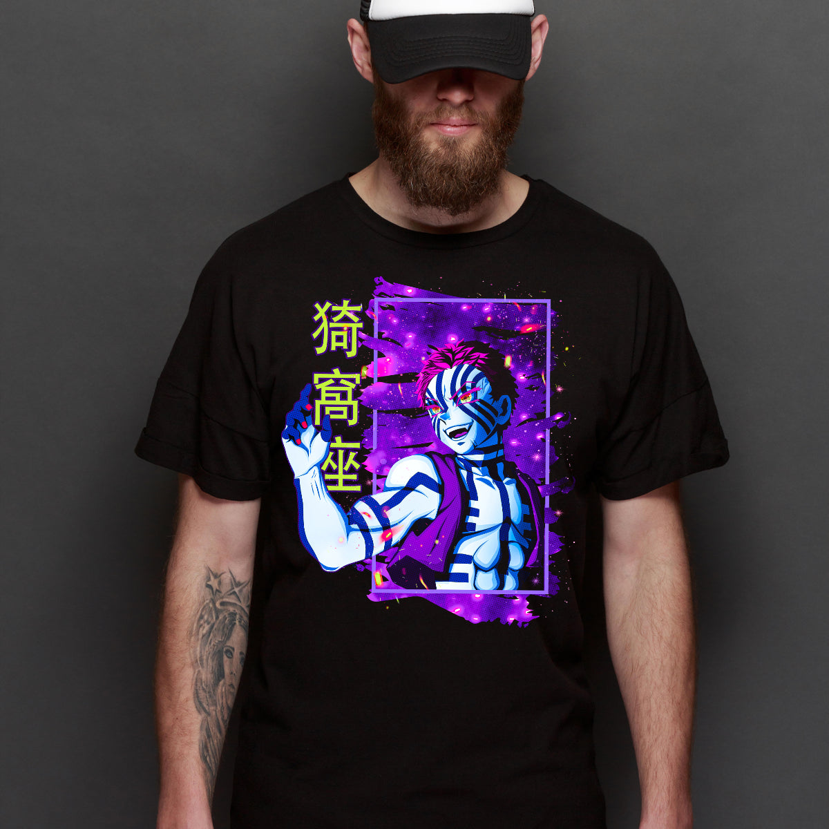 Demon Slayer Akaza V3 T-Shirt Japanese Anime Tee
