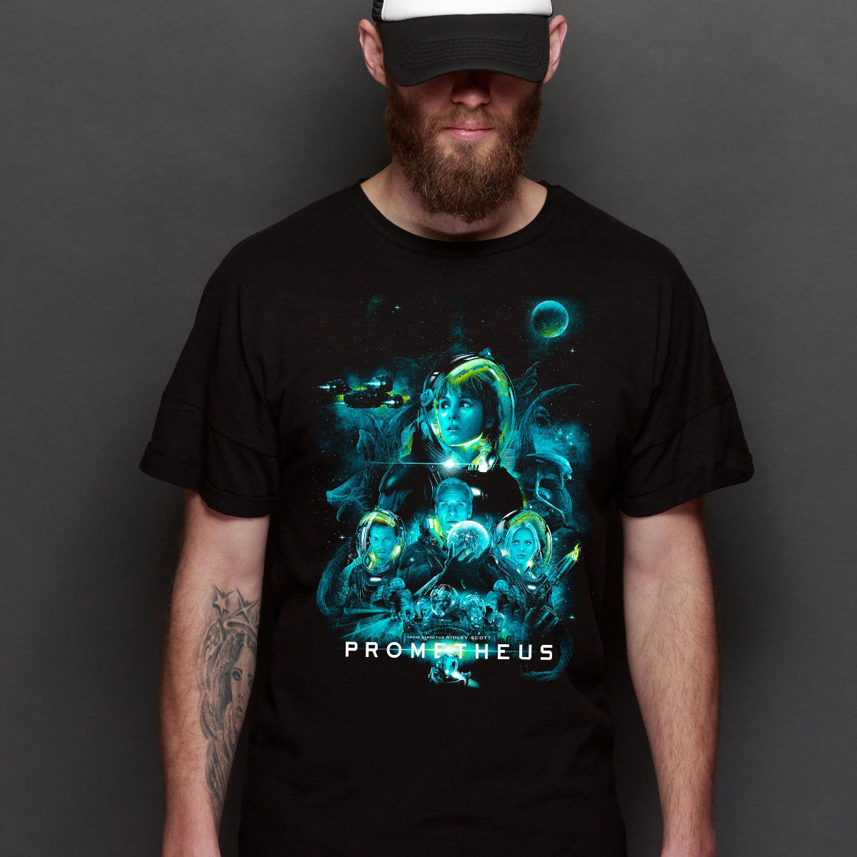 Prometheus / Alien T-shirt Sci-Fi Horror Movie Tee